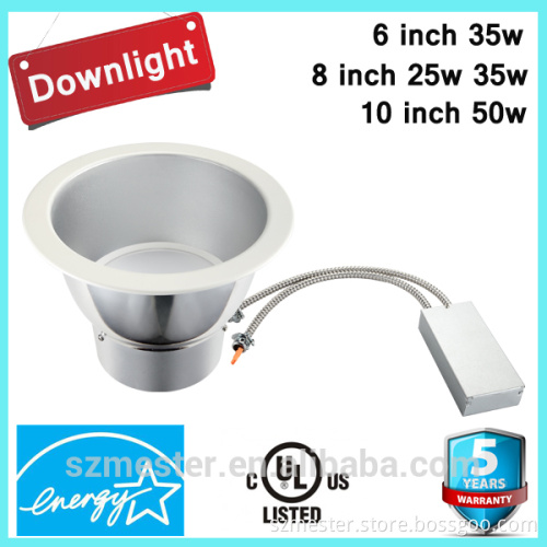 High quality 25w 35w 50w 8 inch recessed led down light with UL listed